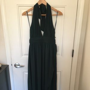 Lulus Hunter green gown - small